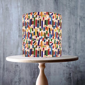 Coloured Pencils Edible Cake Topper – Seamless School Supplies Pattern Wrap - ICING or WAFER