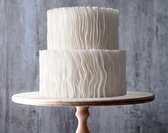 Pack of 90 Pre-Cut Wafer Paper Ruffle Strips Edible Cake Wrap Trim Border Decoration