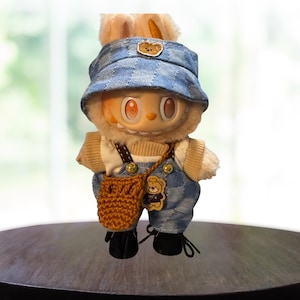 Labubu Crochet Crossbody Bag: Miniature Doll Purse