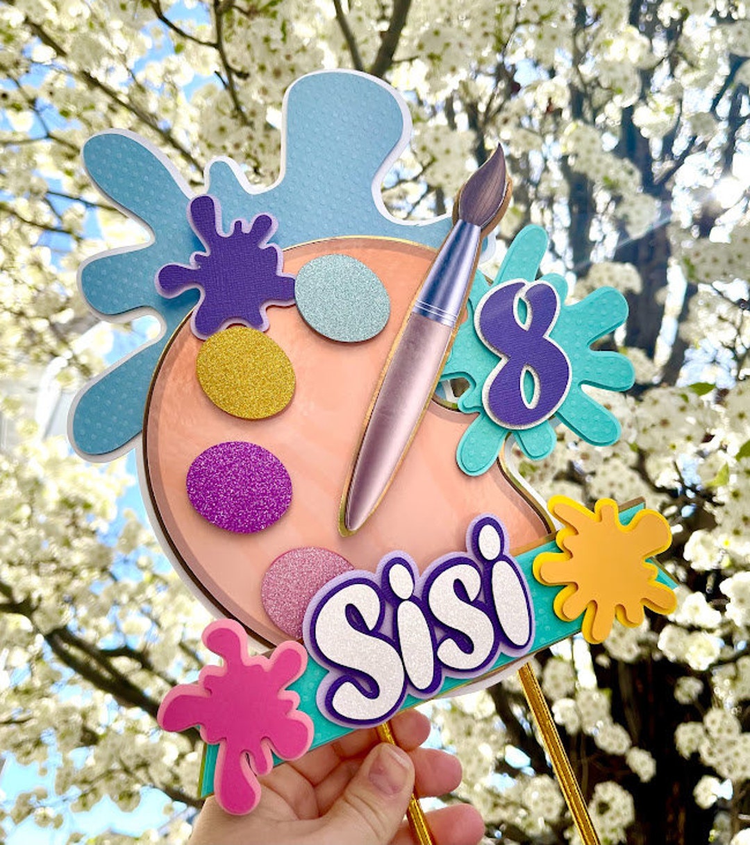 Artist Palette Cake Topper - UK