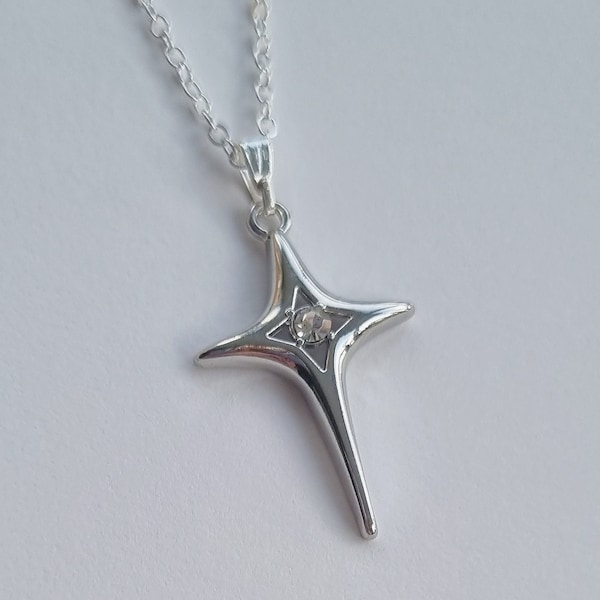 Silver Star Necklace, Handmade Sterling Silver Pendant, Jewellery Mothers day Gifts For Her, Minimal Silver Necklaces, North Star Jewellery