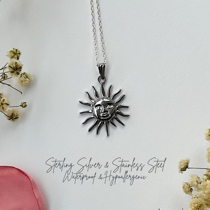 Sun Necklace - Etsy