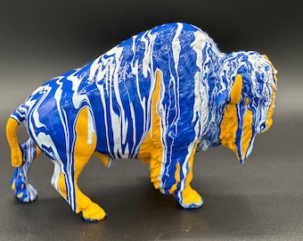 Drip Painted Hockey Buffalo!
