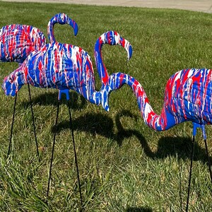 Drip Painted Buffalo Football Flamingo!