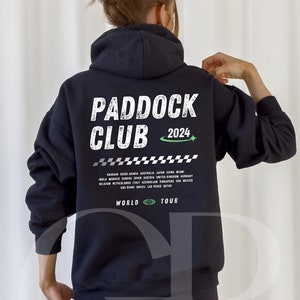 2024 Paddock Club Formula 1 Hoodie, F1 Circuits, Unisex Hoodie, Formula One Racing, F1 Apparel, F1 Gift, Sweatshirt