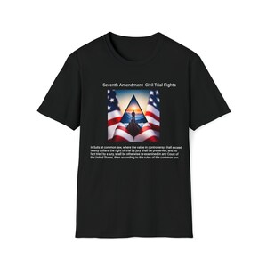 The Seventh Amendment Unisex Softstyle T-Shirt, designed by AGT