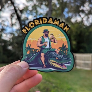 Adesivo/decalcomania in vinile "Florida Man"