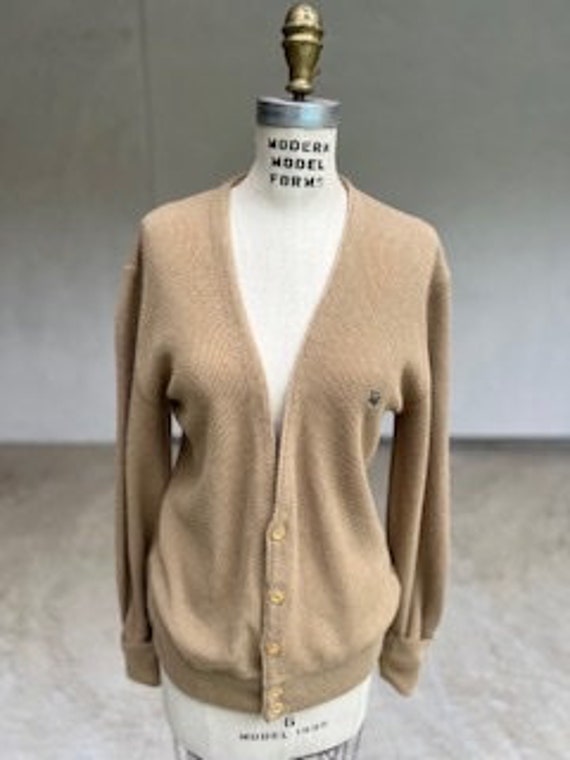 Vtg Christian Dior Beige Cardigan size M - image 2