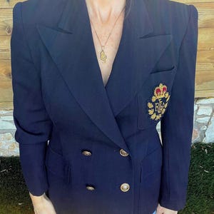 Vintage Ralph Lauren Crest Blazer Size 2P
