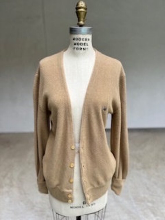 Vtg Christian Dior Beige Cardigan size M - image 4