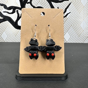 Bat earrings 3D printed