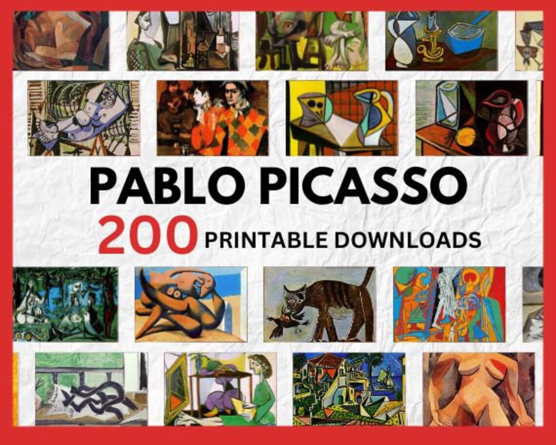 200 Printable Art Designs Pablo Picasso Artworks and Painting ...