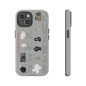 Rap Music Phone Case, Hip Hop Rappers Art Phone Cover for iPhone  The Eras of Hip Hop Tough Cases