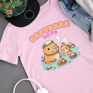 Capybara Fun Youth Tee, Cute Animal T-Shirt for Kids, Capybara Lovers Gift, Summer Style, Birthday, Casual Wear