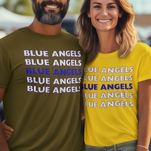 Blue Angels fan tee, Unisex Jersey Short Sleeve Tee, Aviation Enthusiast T-Shirt, Military Planes Top, Gift for Him & Her