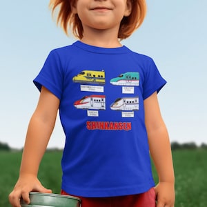T-shirt Shinkansen, T-shirt à manches courtes pour tout-petit, T-shirt train japonais, fan de train, cadeau pour lui et elle