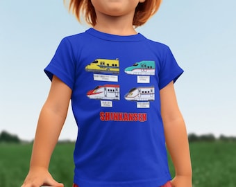 Shinkansen tee, Toddler Short Sleeve Tee, Japanese train T-shirt, train fan, gift for him and her