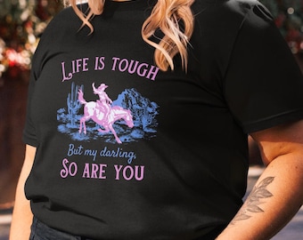 Camiseta unisex de algodón orgánico "La vida es dura"