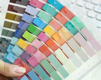 Transparent Sticky Index Tabs with Ruler – Color Page Markers for Books, Planners & Studying (Pack of 3–10)