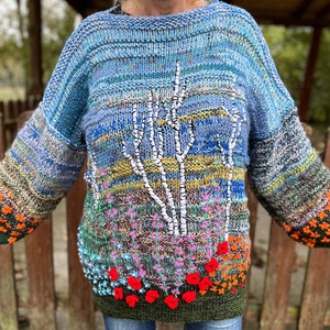 Forest Landscape Sweater Etsy