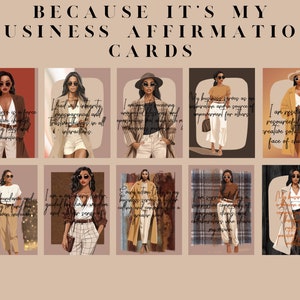 20 Printable Business Owner Affirmation Cards, 20 Printable Black Girl Entrepreneur Affirmation Cards,  Affirmation Cards for Entrepreneurs