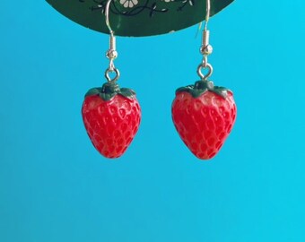 Strawberry Earrings: Fun Unique Jewelry