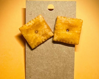 Real Cheez-It Earrings