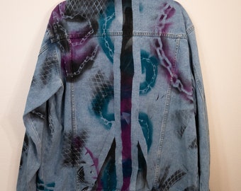 ★KIMHEKIM★ Spray Dyed Denim Jacket Amazon.com: Xingfenly Denim Jacket Men Hip Hop Streetwear