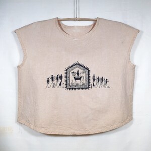 Women&#39;s Cotton Top, White Cotton Top, Women&#39;s Cotton Blouse, Hand Painted Cotton Top