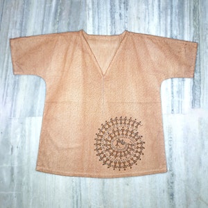 Women&#39;s Cotton Top, White Cotton Top, Women&#39;s Cotton Blouse, Hand Painted Cotton Top