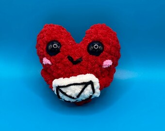 Heart Valentine | Heart | Heart Plushie | Heart Stuffy | Valentine's Day | Crochet Heart | Amigurumi Heart | Stuffed Heart | Heart Toy