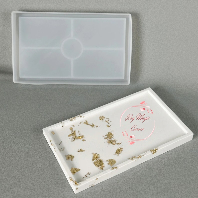 Tray Mold Concrete, Jewelry Tray, Silicone Mold for Epoxy Resin