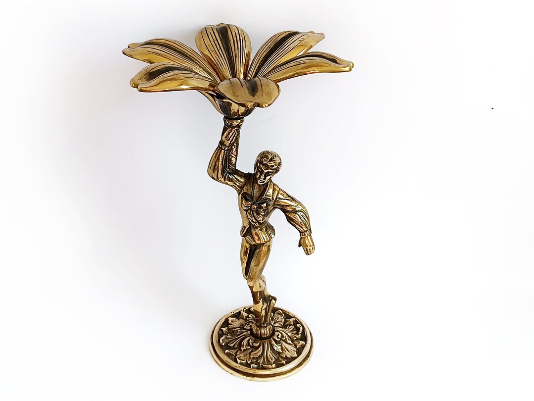 Antique Lotus Flower Ashtray Individual Ashtrays Set With Etsy