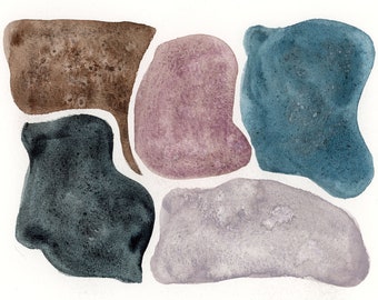 Pebbles Giclée Print – Abstract Stone Art