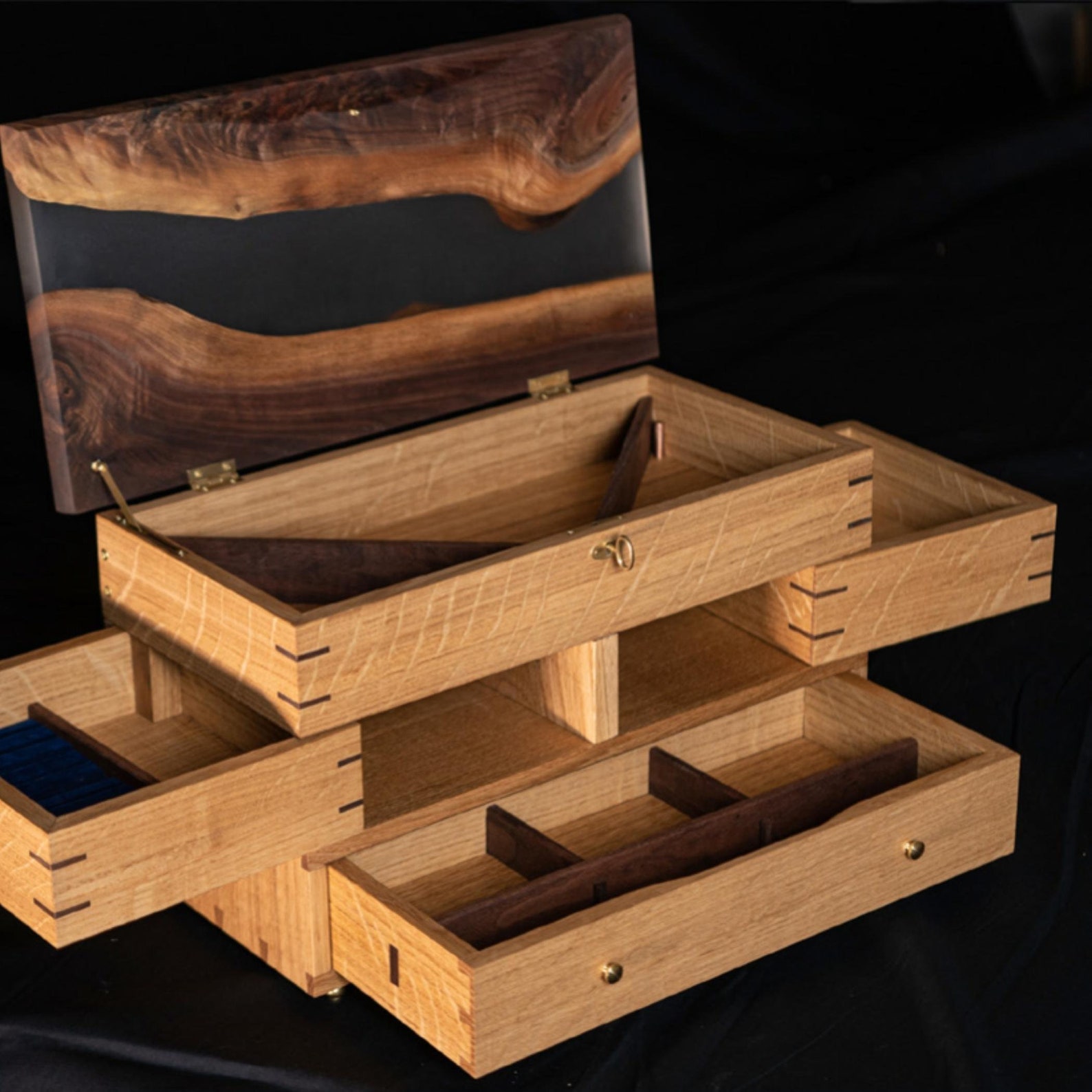 Wood Epoxy Jewelry Plan, Modern Jewelry Plan, Jewelry Box PDF