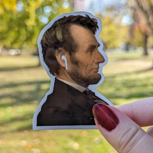 Abraham Lincoln Funny History Sticker