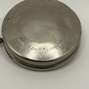 Vintage, Richard Hudnut, Paris, New York, Powder Tin, Silver Tone, No Mirror