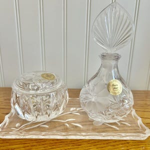 Vintage, Princess House, Crystal, Vanity Set