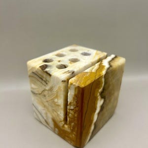 Vintage, Onyx Stone, Pen Holder, Desk Organizer, Mid Century Modern