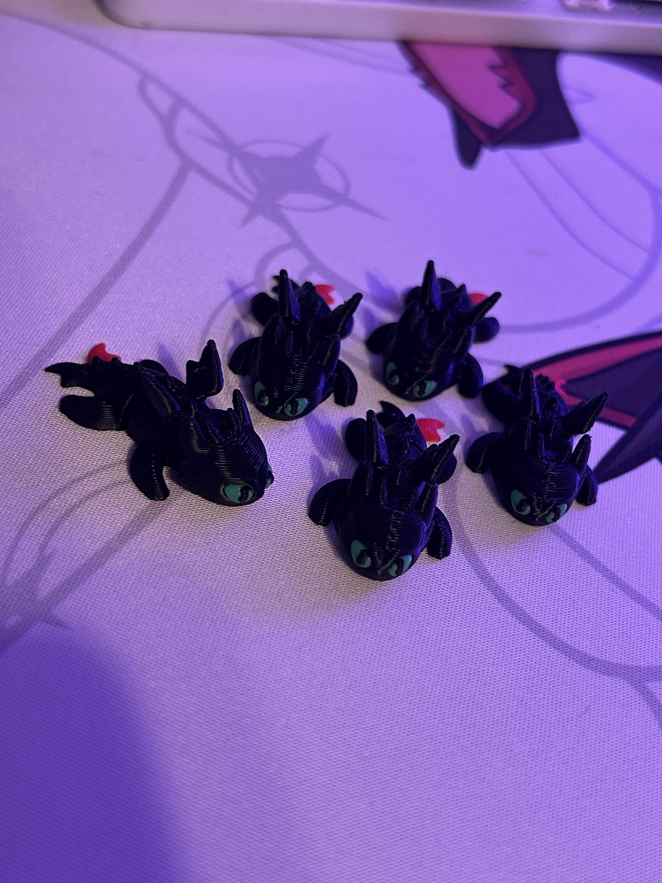 3D Printed Flexy Toothless - Etsy