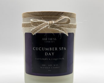 Cucumber Spa Day Cottonwick Collection Candle