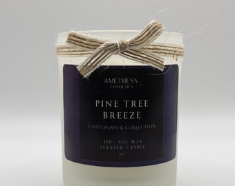 Pine Tree Breeze Cottonwick Collection Candle