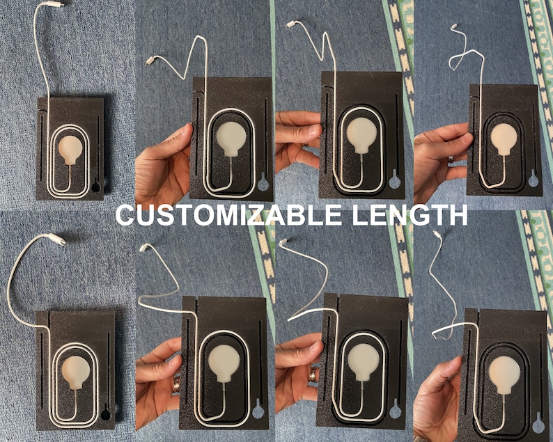 Choose between 8 different cord length options