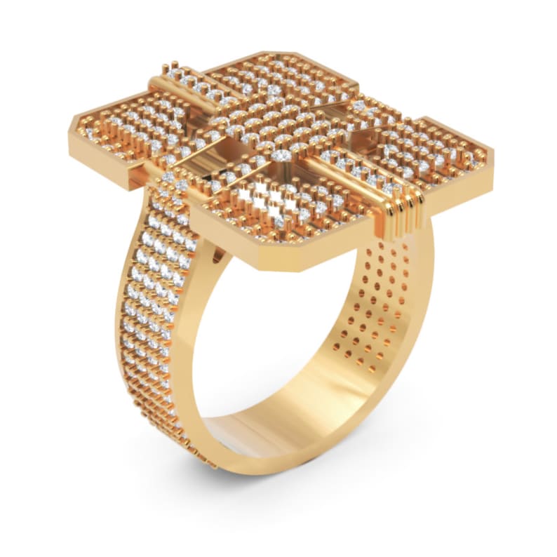 STL 3D Model Jewelry CAD File for 3D Printing/cnc/twisted Ring/3d