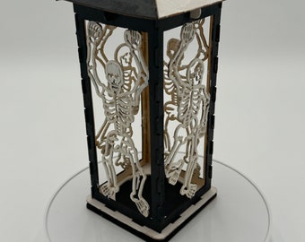 Halloween Skeleton Lantern With DIY Paint Kit!