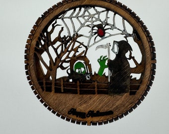 Halloween 3D Ornaments set of 6 With DIY Paint Kit!