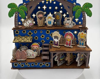 Kids Nativity Scene El Nacimiento de Ninos with DIY Paint Kit!
