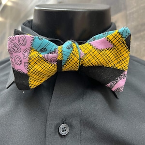Nightmare Sally Skellington Bow Tie