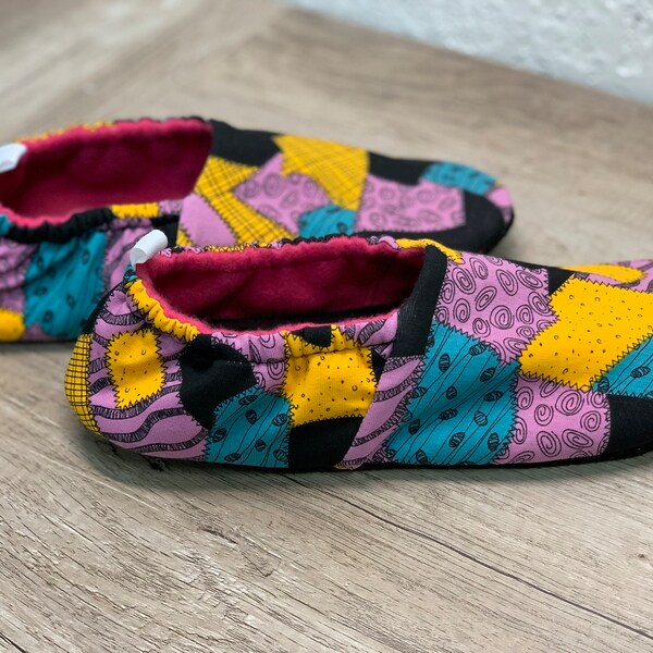 Nightmare Sally Soft Sole Slipper Socks Sizes Baby Youth Mens Womens