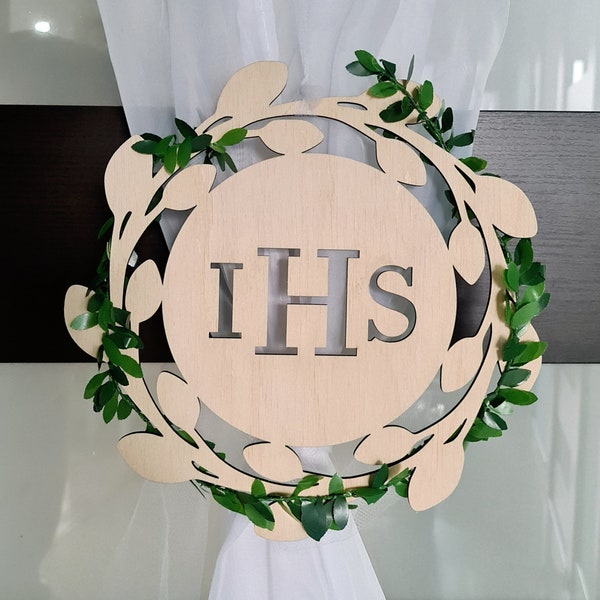 wheel, rim IHS communion decoration